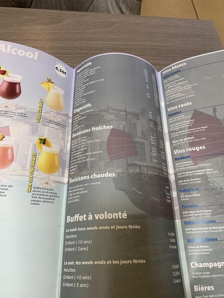 La Mer Bleue - Menu Image 1